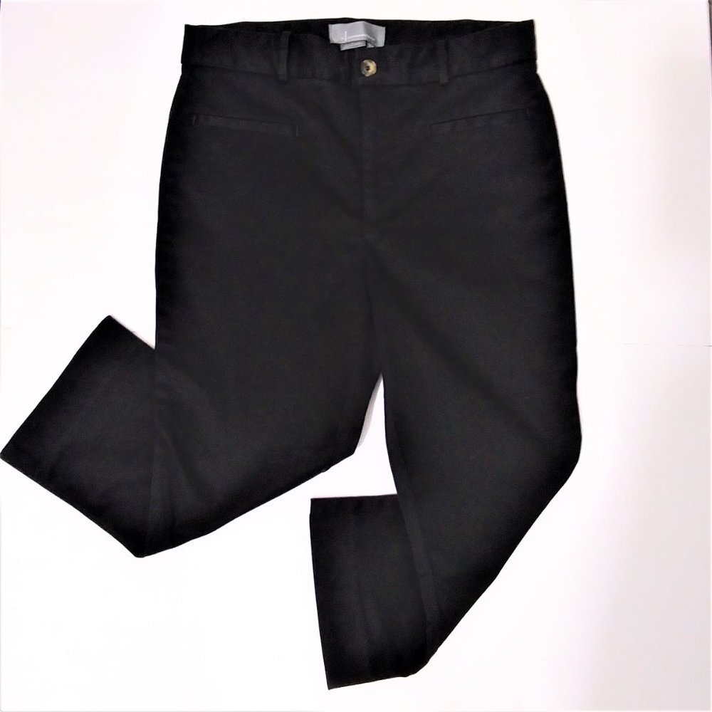 Anthropologie Pants Black Straight Leg Crop Womens‎ 4